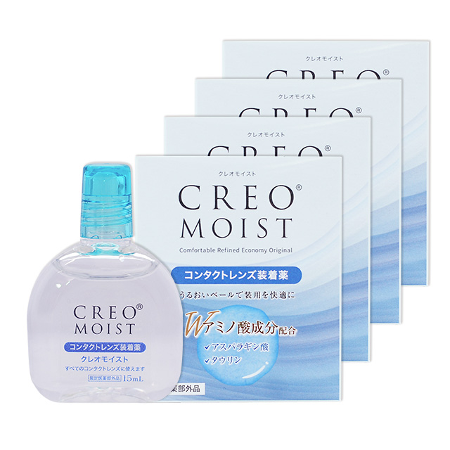 【送料無料】【YM】クレオモイスト6箱 15ml 6本（コンタクトレンズ装着薬）