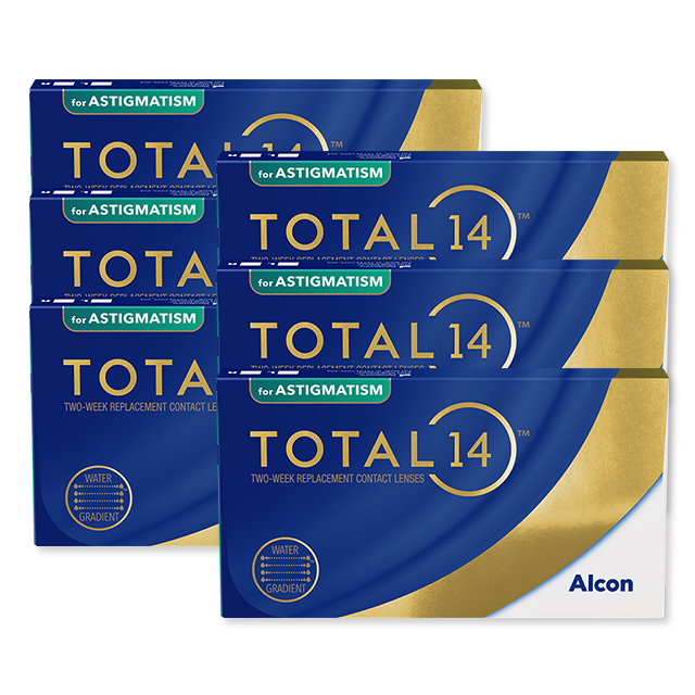 【送料無料】トータル14 乱視用 4箱