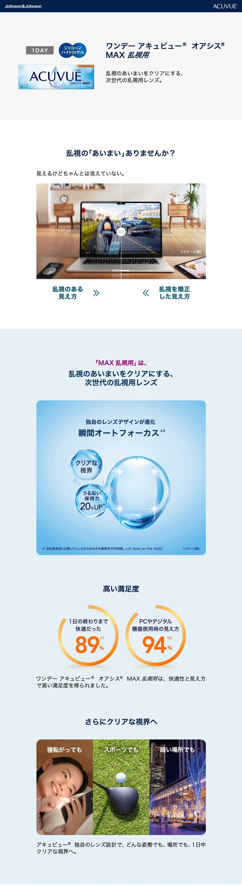 ワンデーアキュビューオアシスマックス乱視用