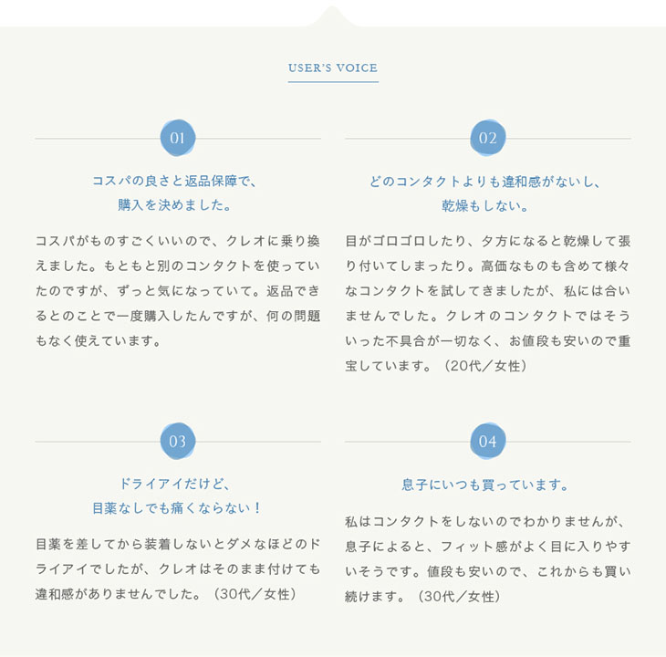 USER`S VOICE