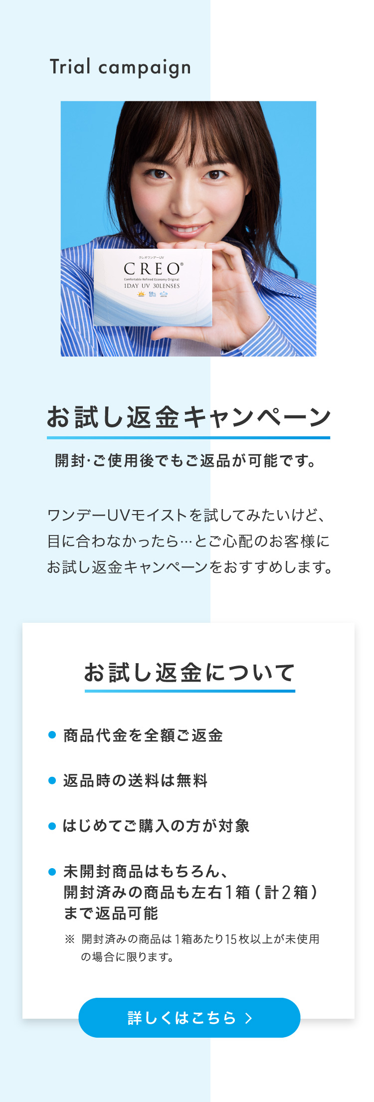 お試し返金キャンペーン