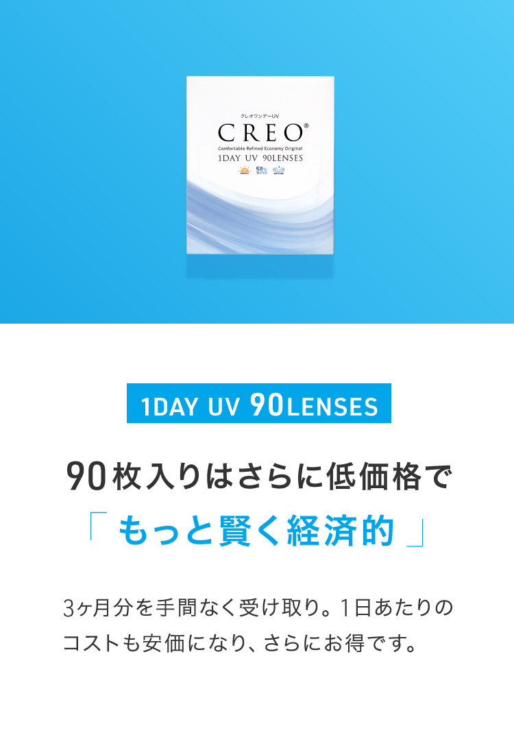 90枚入りはさらに低価格で「もっと賢く経済的」