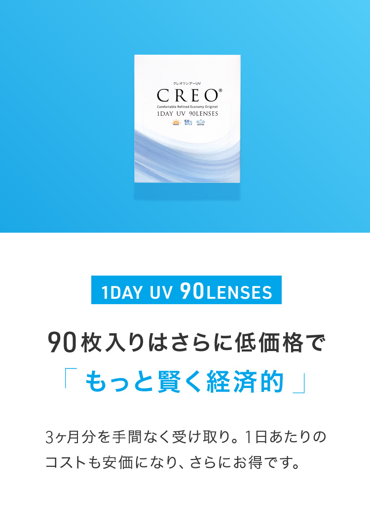 90枚入りはさらに低価格で「もっと賢く経済的」