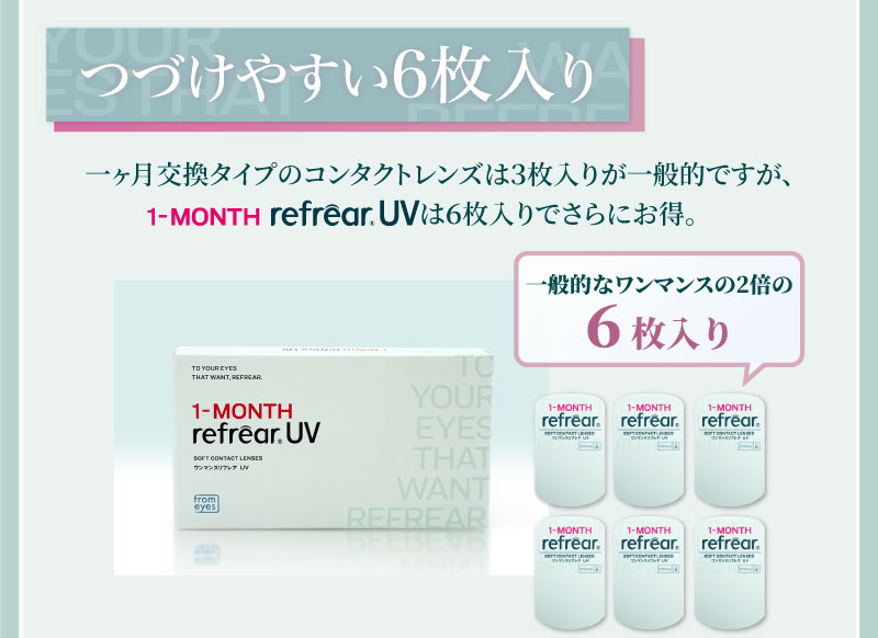 ワンマンスリフレアUV