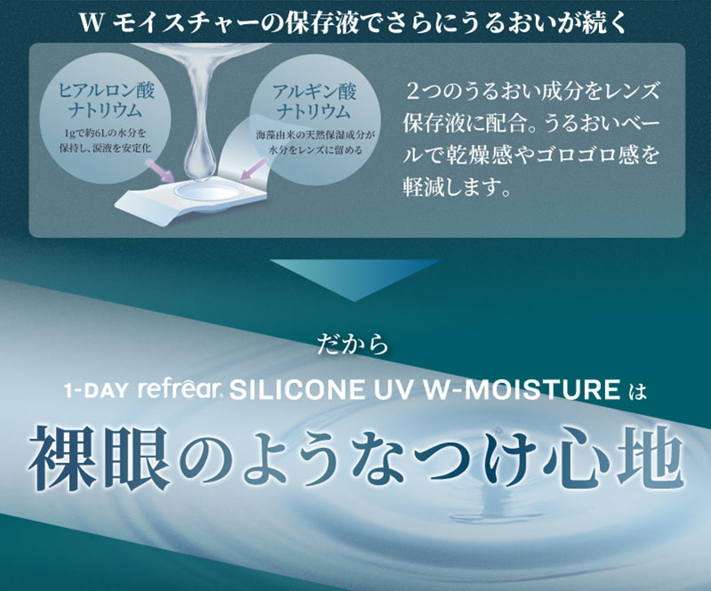 ワンデーリフレアシリコーンUV Wモイスチャー 30枚